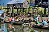 From Siem Reap to Battambang - boat trip along the river Stung Sangker, stilted house